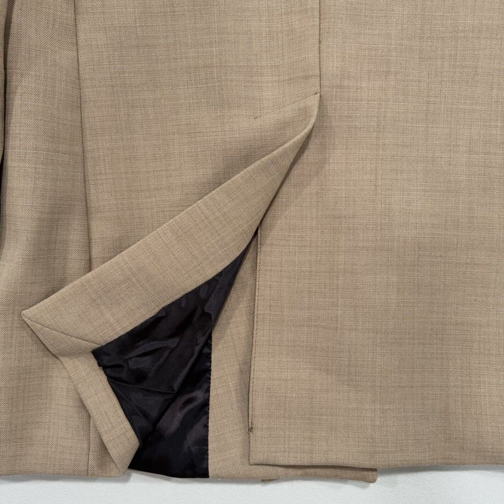 Zara Man Overcoat Blazer Brown Tan Men's L Bottom Closure - Picture 9 of 14